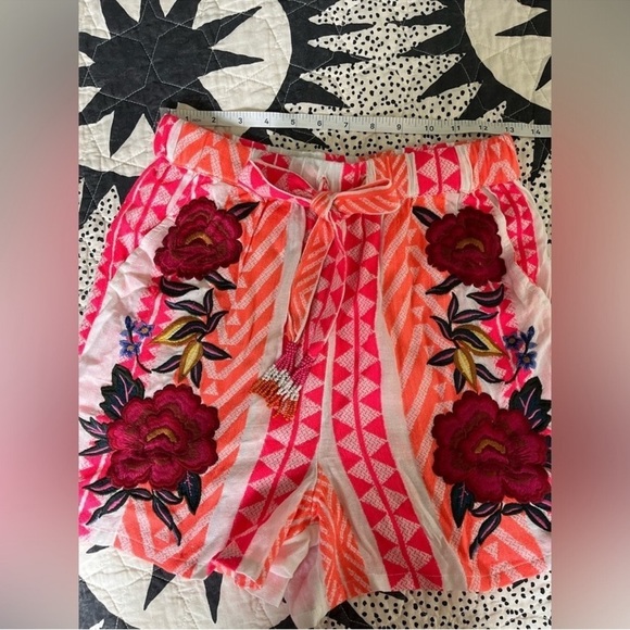 Farm Rio Printed Drawstring Tribal Shorts - Picture 6 of 12